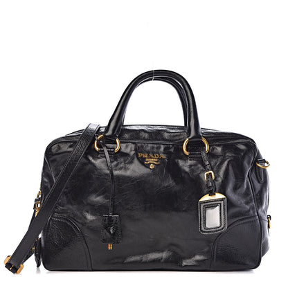 Prada Vitello Shine Bauletto Black 1 of 10