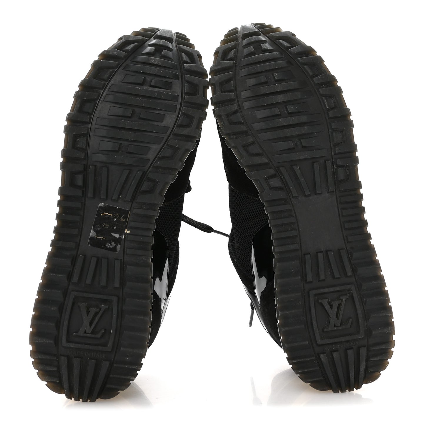Suede Monogram Run Away Sneakers 36.5 Black