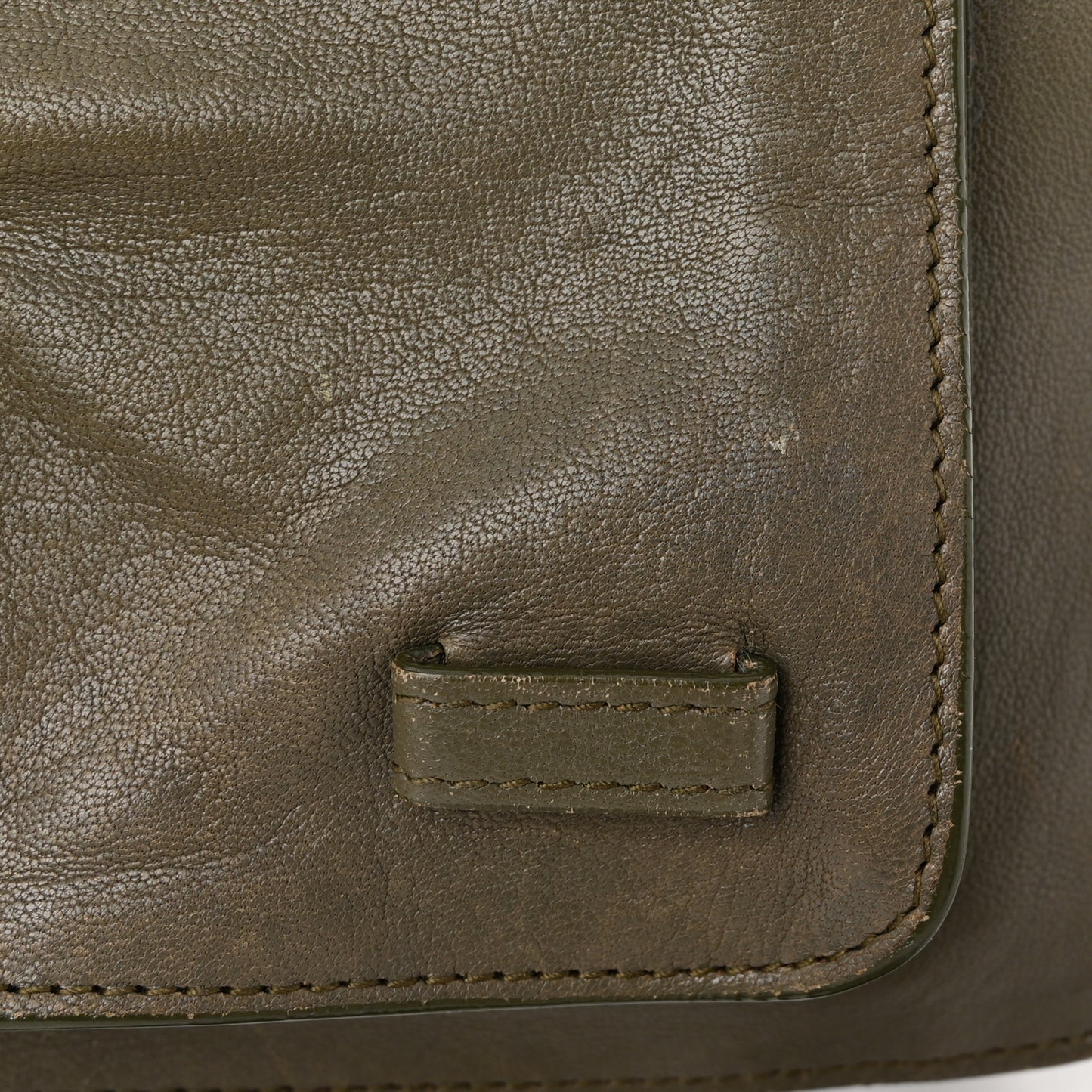 Lambskin Tiny PS1 Satchel Dark Olive