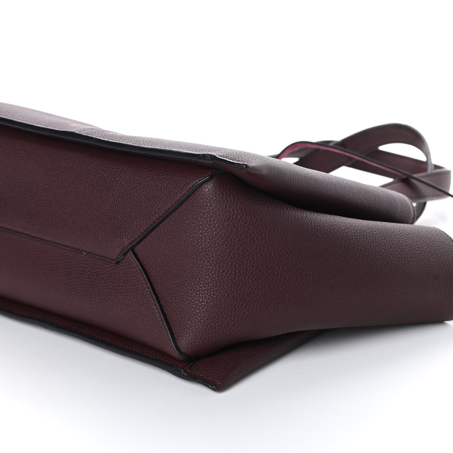 Celine Baby Grained Calfskin Small Tri-Fold Bag Burgundy 9 of 9