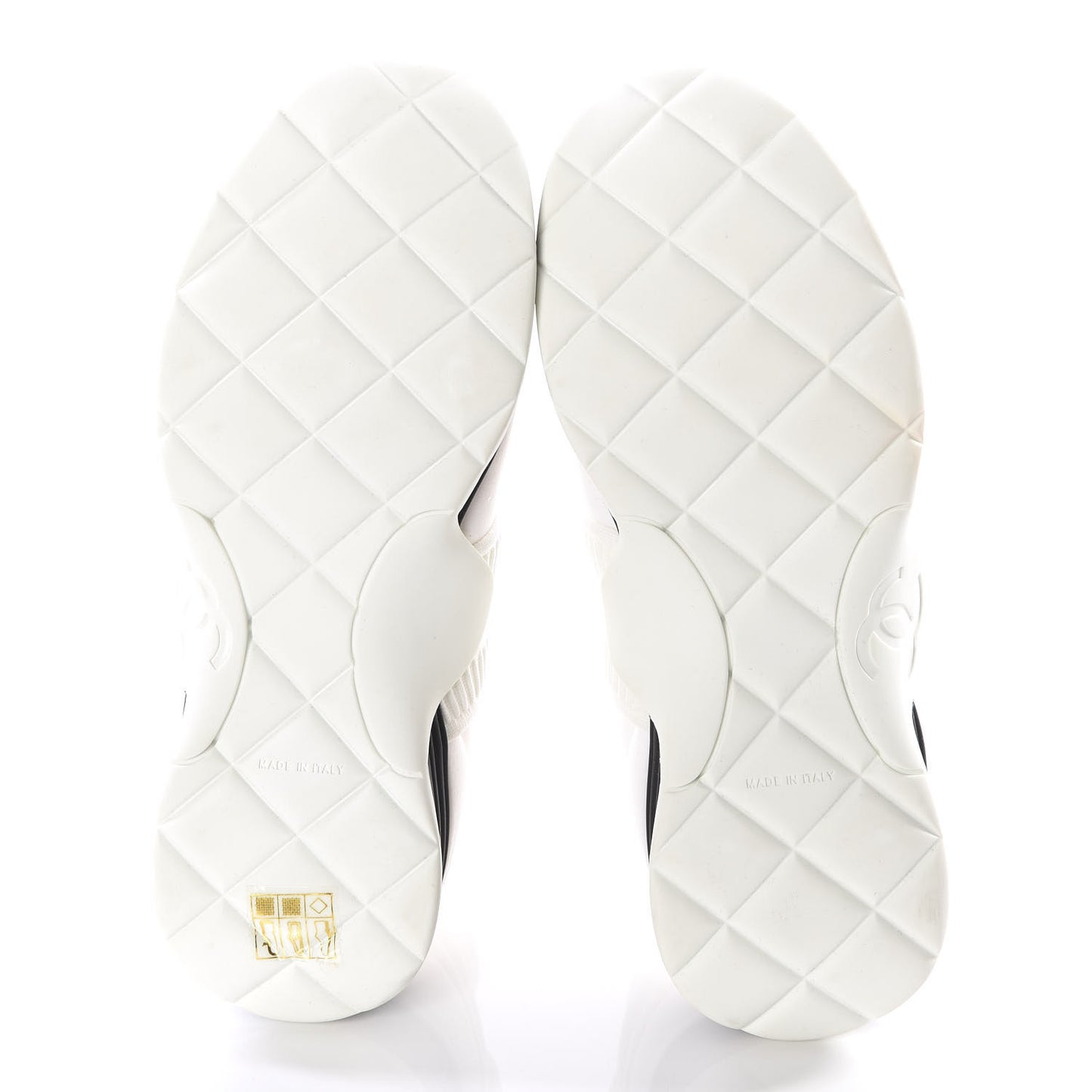 Stretch Fabric CC Sneakers 36.5 White