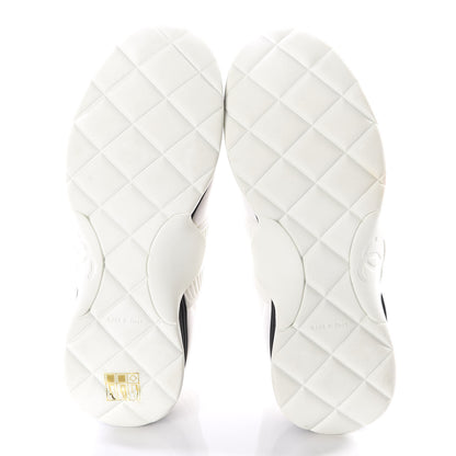 Chanel Stretch Fabric CC Sneakers 36.5 White 5 of 10
