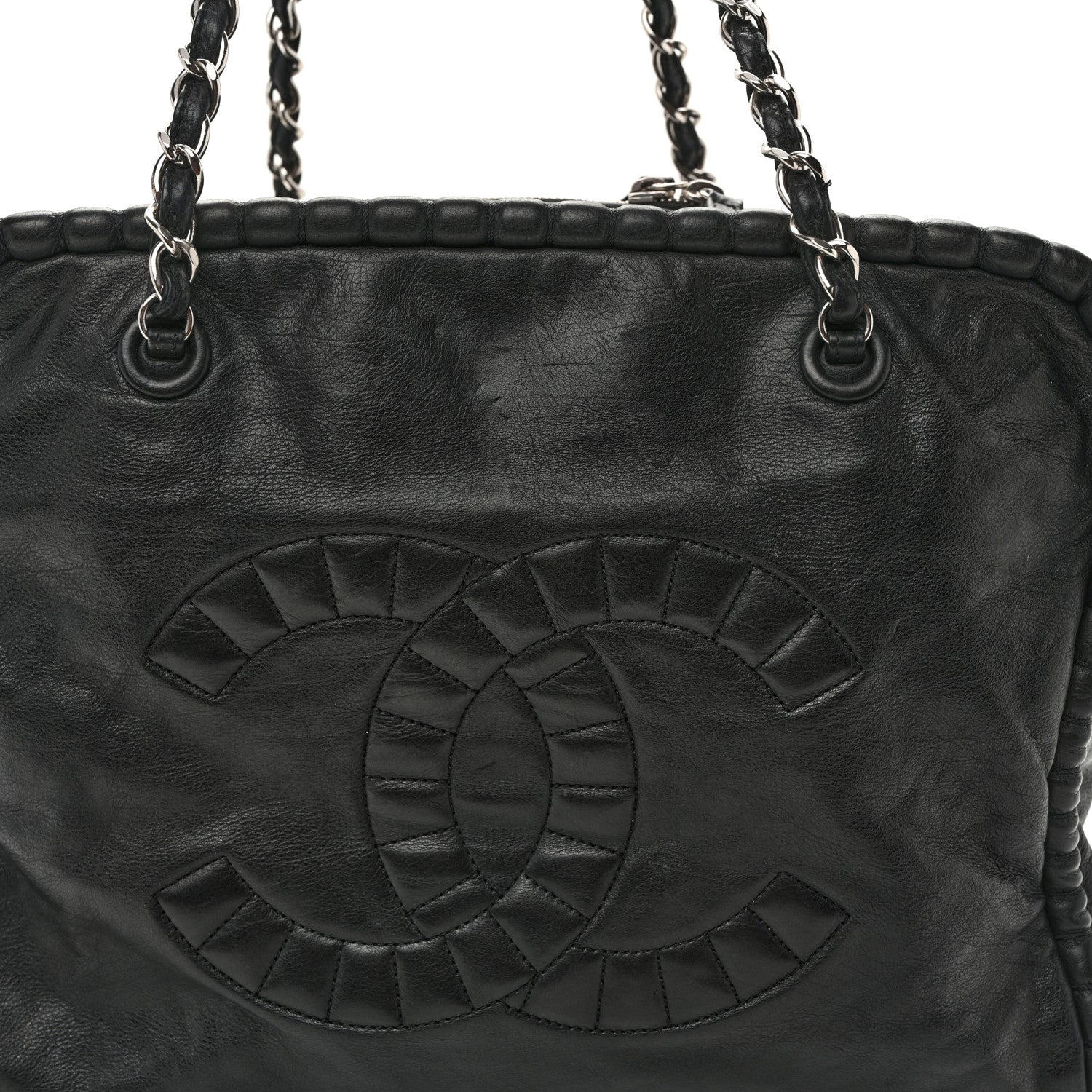 Chanel Calfskin On the Bund Tote Black 8 of 12