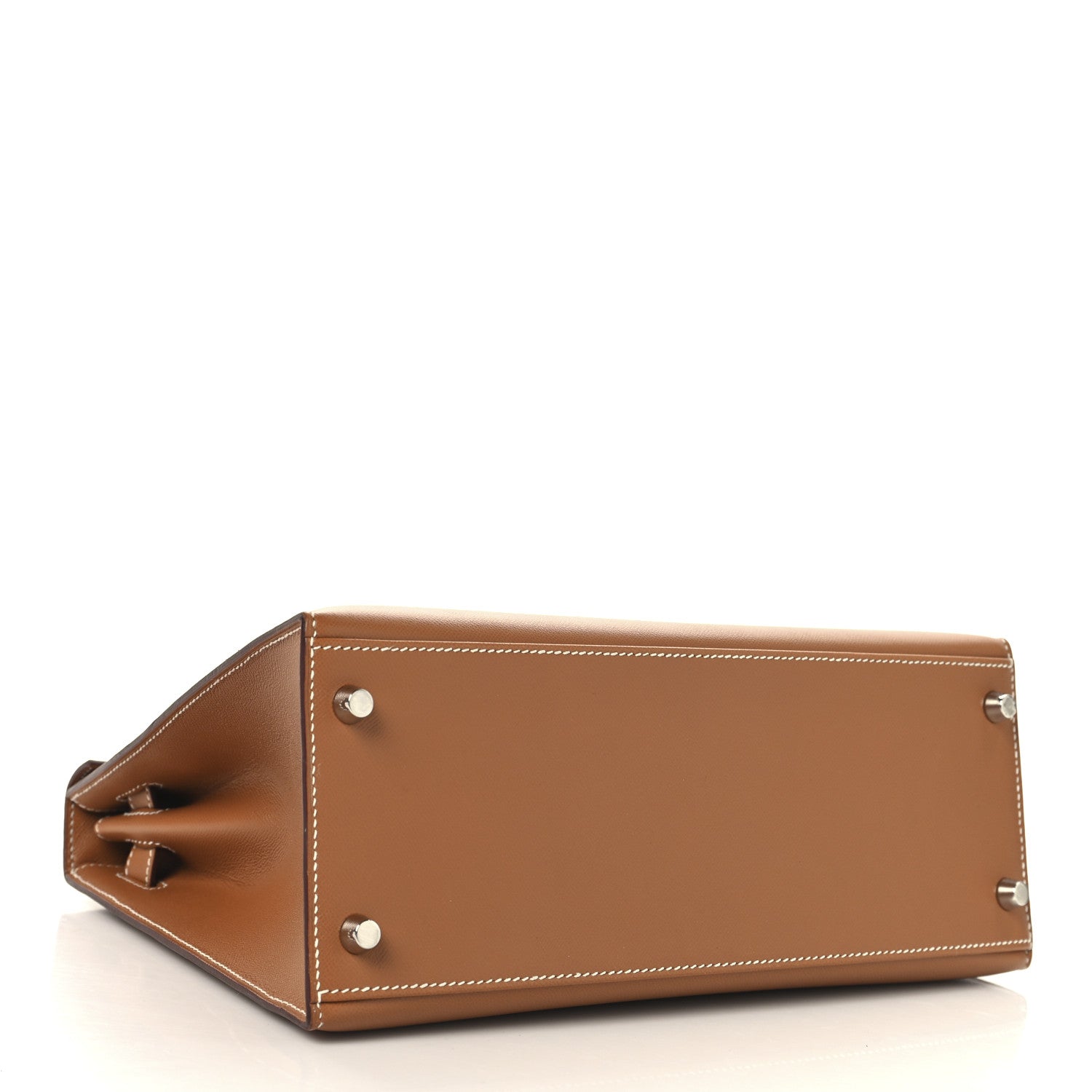 Hermes Madame Calfskin Kelly Sellier 28 Gold 4 of 15