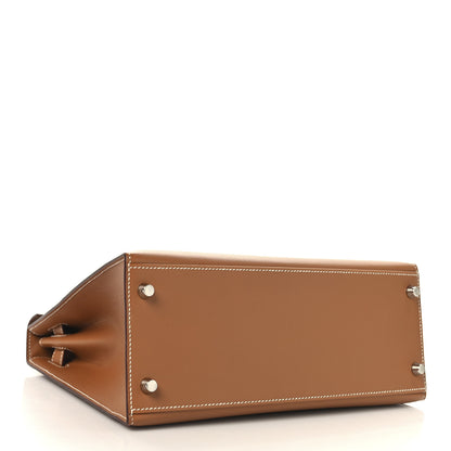 Hermes Madame Calfskin Kelly Sellier 28 Gold 4 of 15