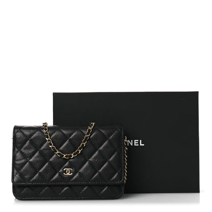 Chanel Caviar Quilted Wallet on Chain WOC Black 17 of 17