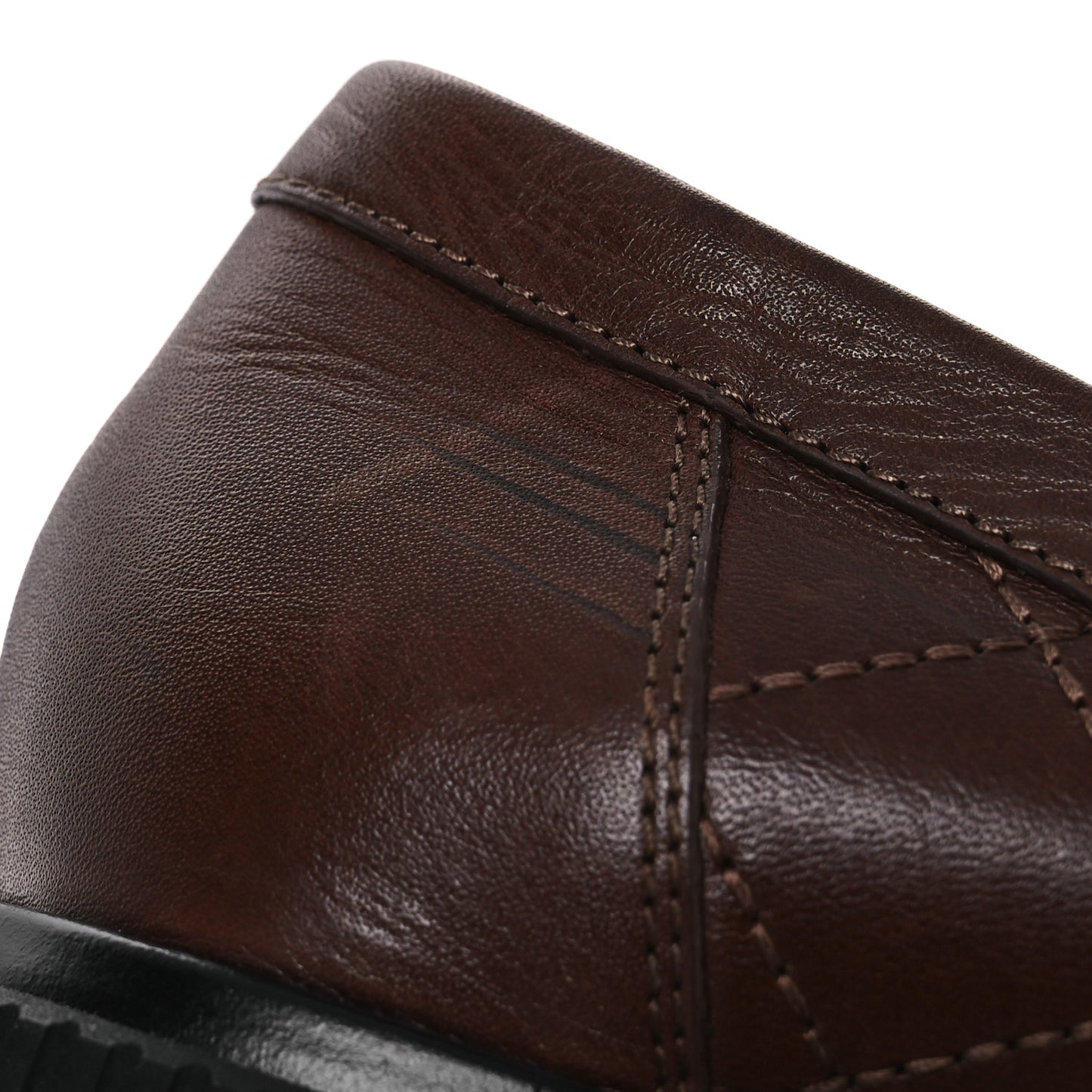 Calfskin Quilted CC Mocassin Loafers 41 Brown