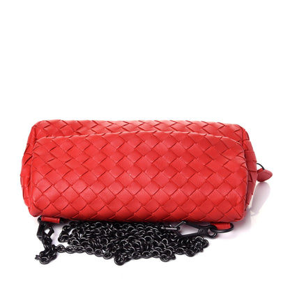 Bottega Veneta Nappa Intrecciato Mini Messenger Bag Red 11 of 16
