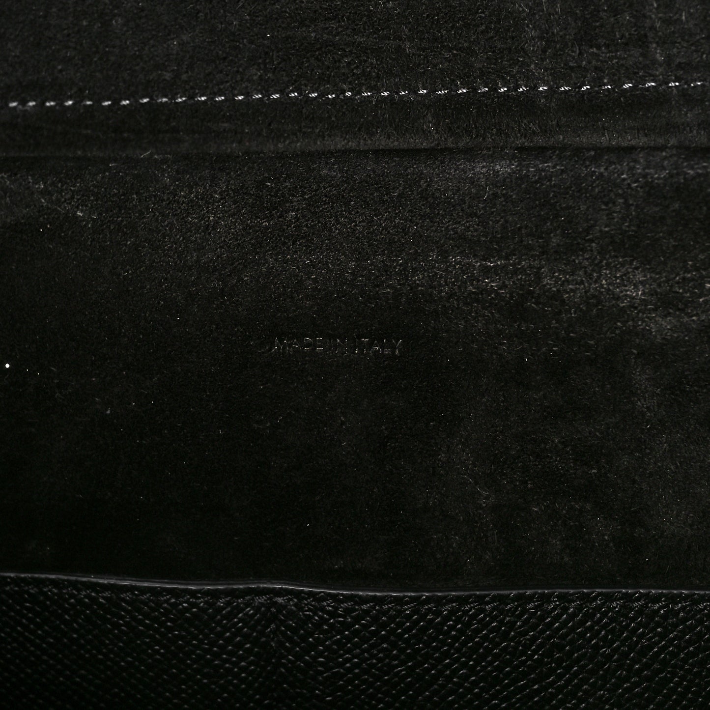 Grained Calfskin Mini Belt Bag Black