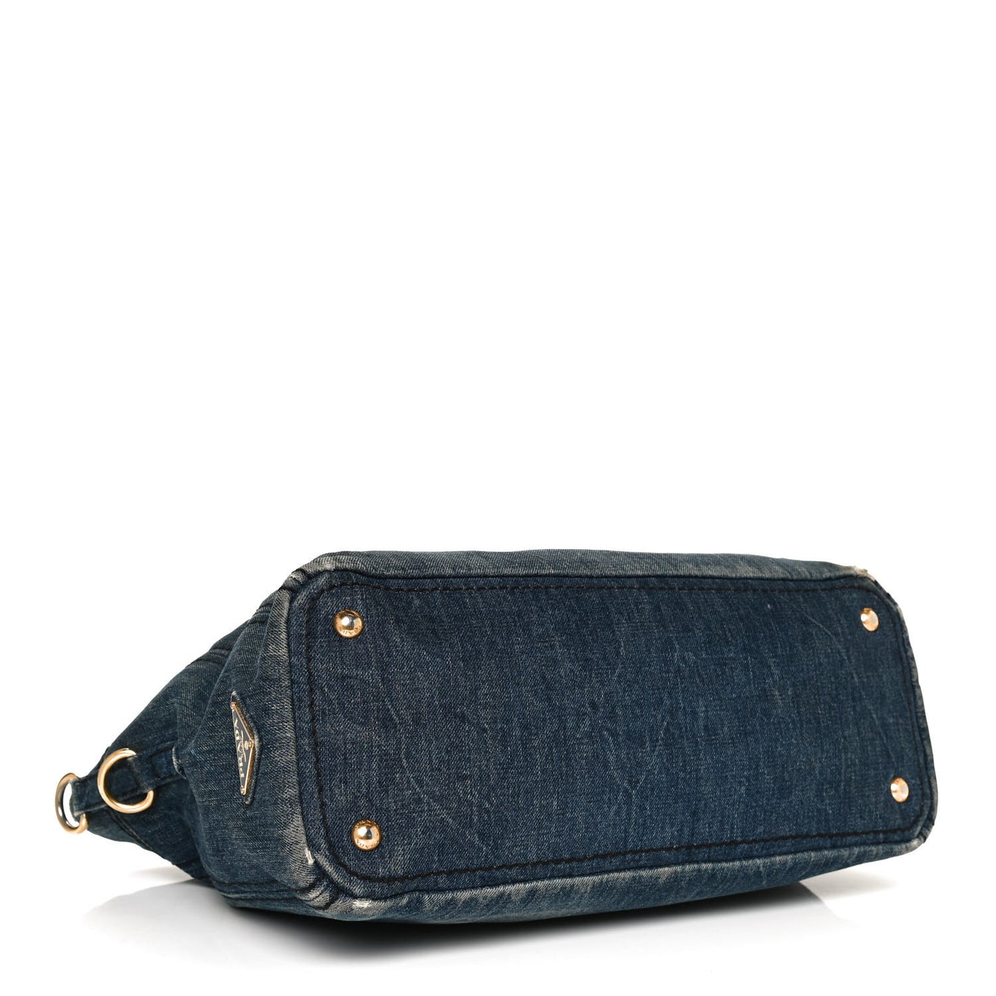 Denim Large Logo Shopping Tote