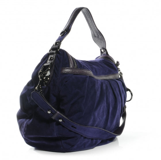 Gucci Suede Icon Bit Shoulder Bag Purple 3 of 8