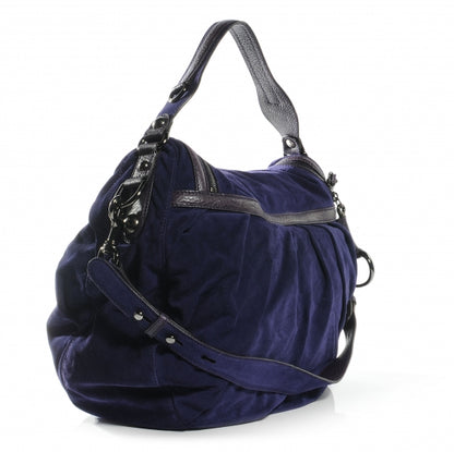 Gucci Suede Icon Bit Shoulder Bag Purple 3 of 8
