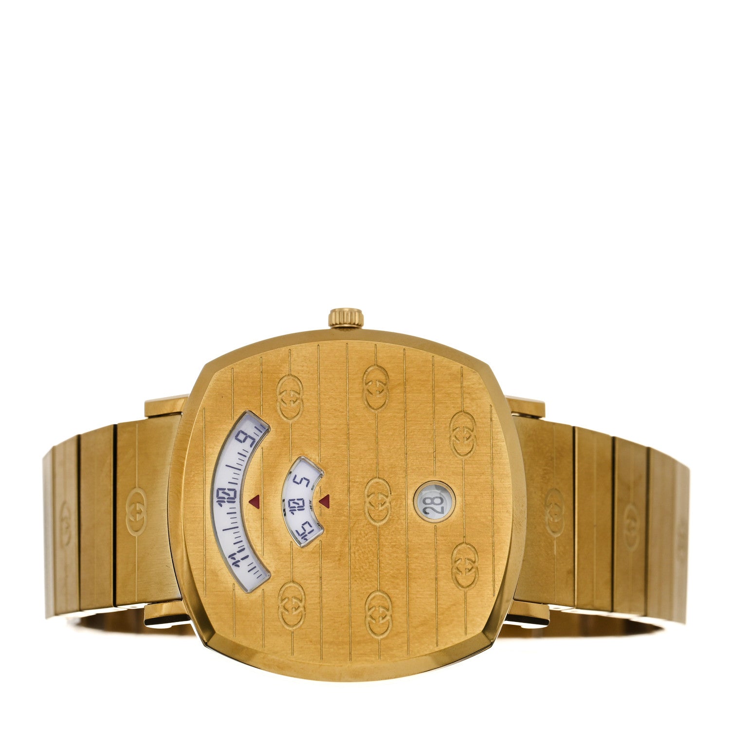 Gucci Stainless Steel 38mm Grip Quartz Watch Gold 2 of 4