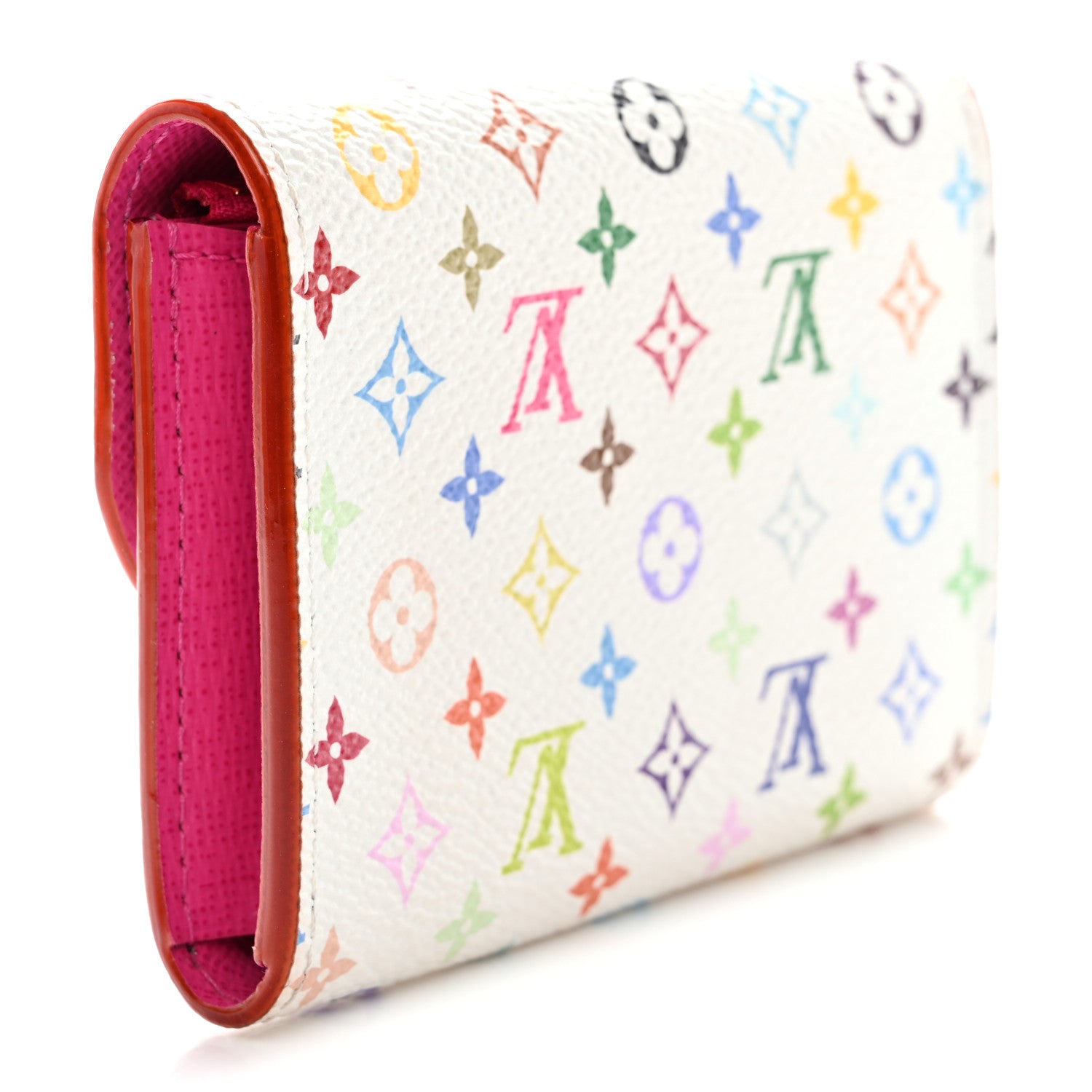 Louis Vuitton LV X TM Monogram Multicolor Rosalie Coin Purse White Kawaii Pink 3 of 7