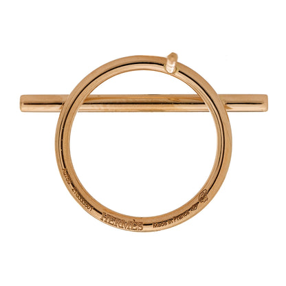 Hermes 18K Rose Gold MM Echappee Earrings 4 of 5