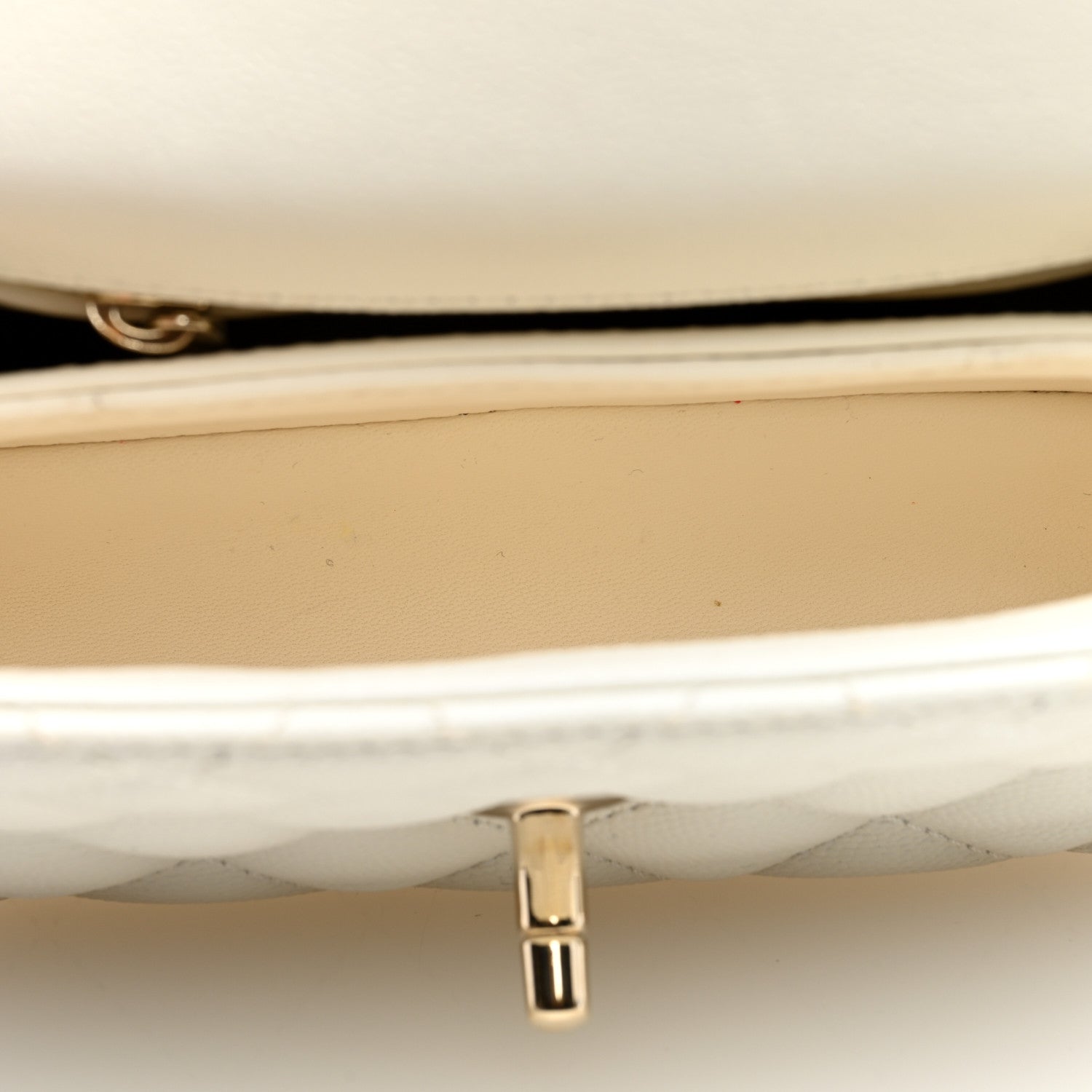 Chanel Caviar Quilted Extra Mini Coco Handle Flap White 5 of 10