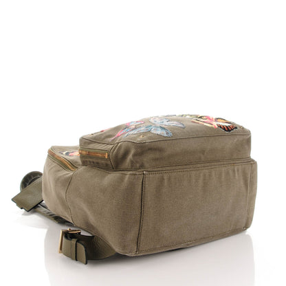 Valentino Garavani Canvas Butterfly Backpack Camo Green 4 of 7