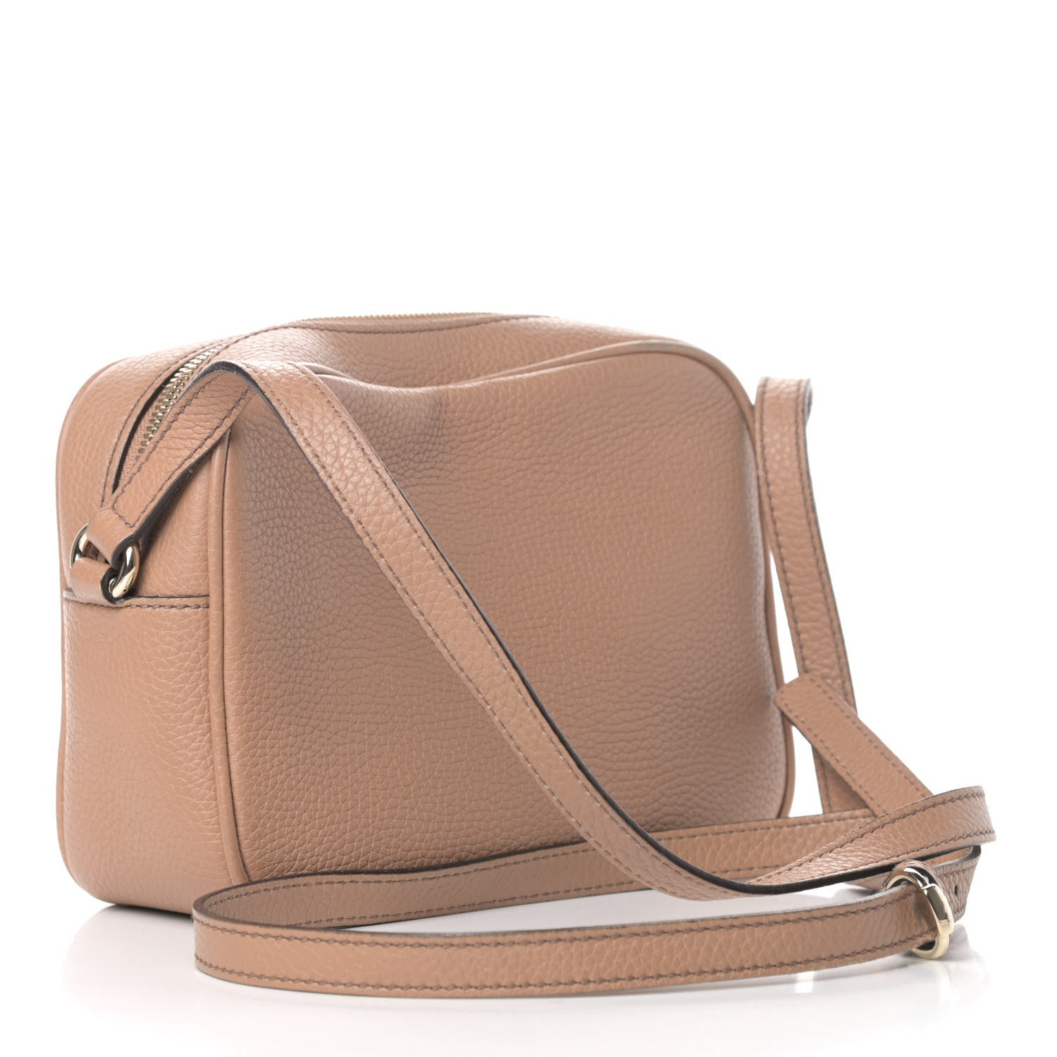 Gucci Pebbled Calfskin Small Soho Disco Bag Rose Beige 2 of 6