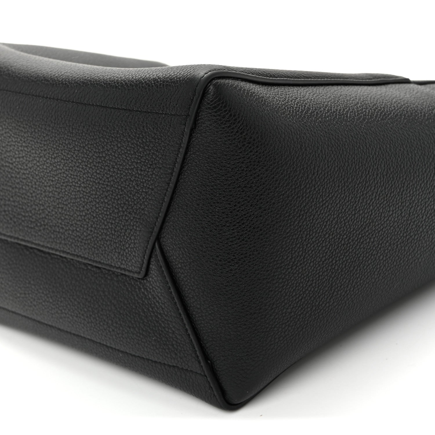 Celine Soft Grained Calfskin Sangle Bucket Bag Black 9 of 11