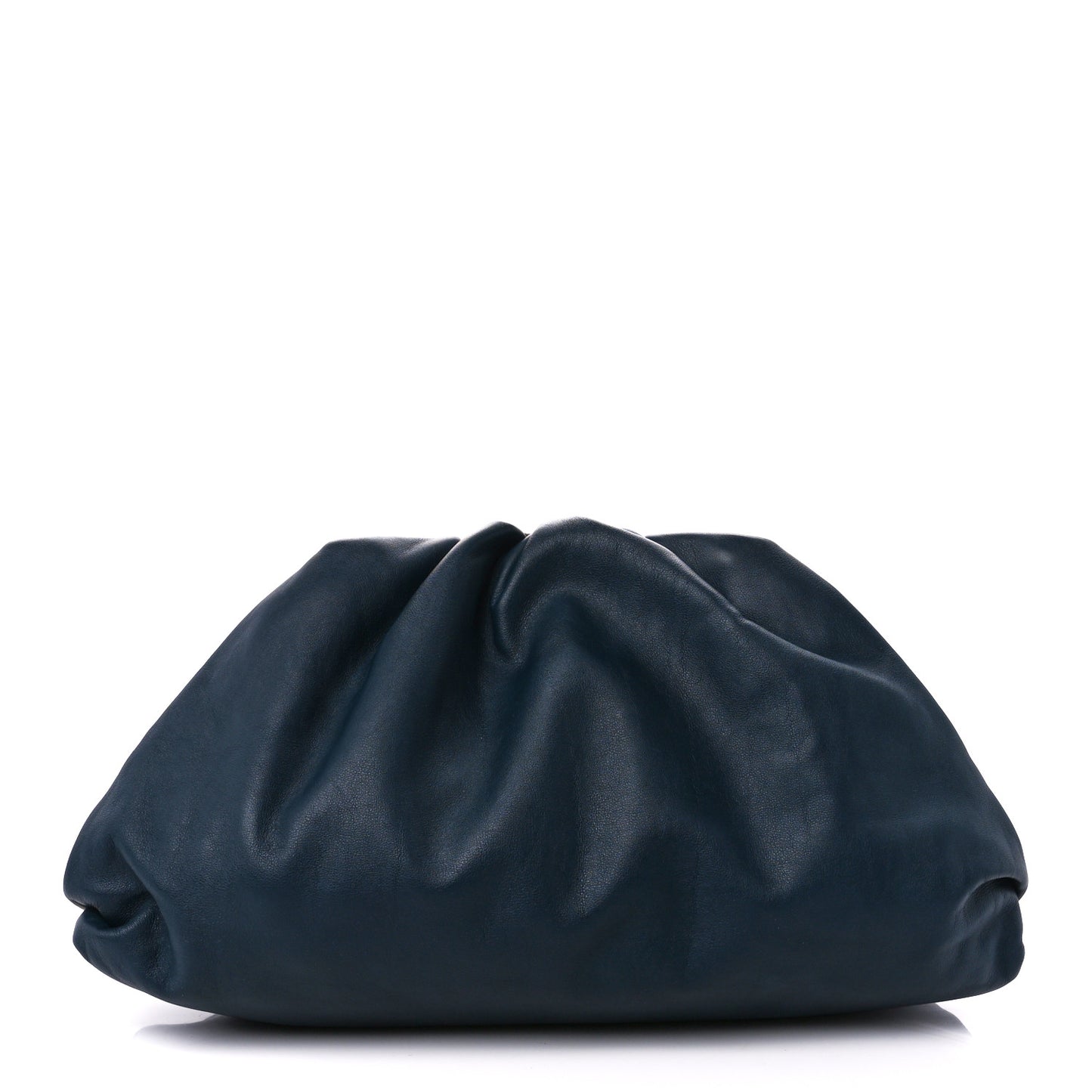 Smooth Butter Calf The Pouch Oversized Clutch Deep Blue