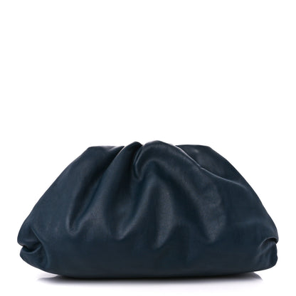 Bottega Veneta Smooth Butter Calf The Pouch Oversized Clutch Deep Blue 1 of 11