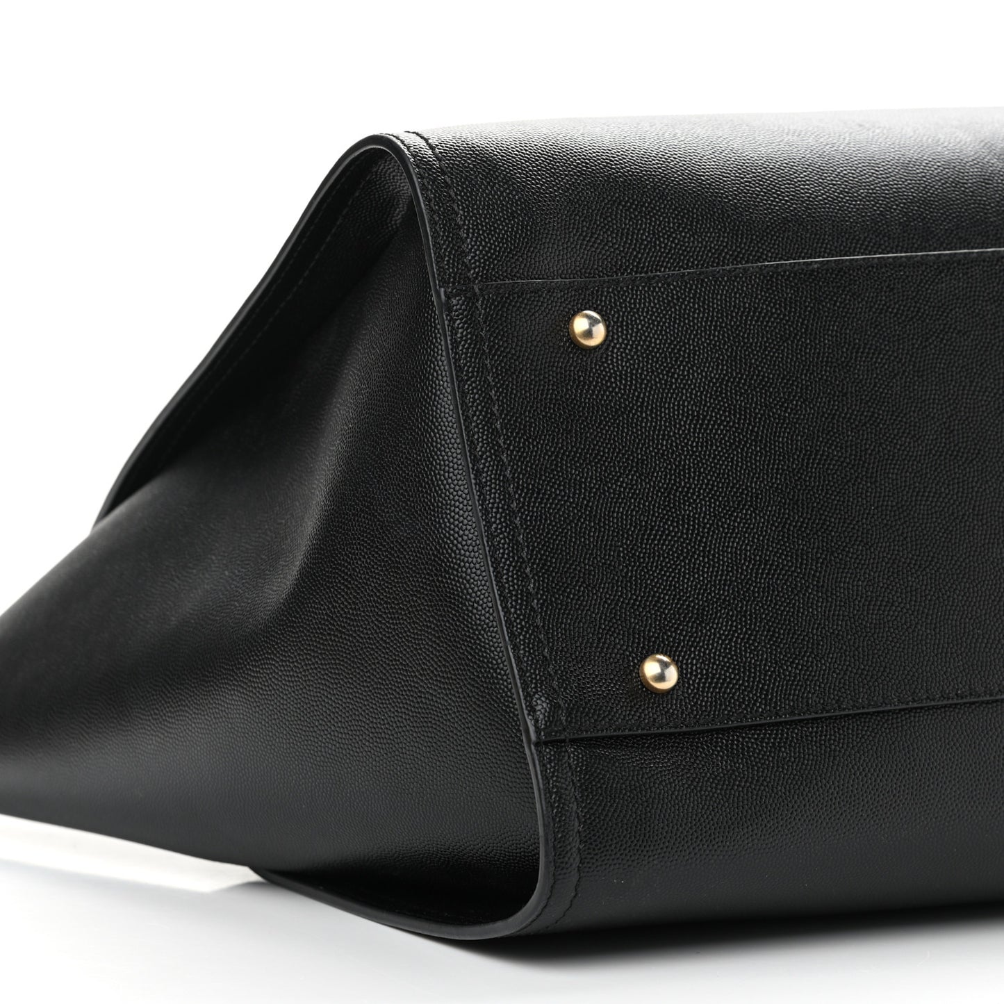 Caviar Medium Studded Deauville Tote Black