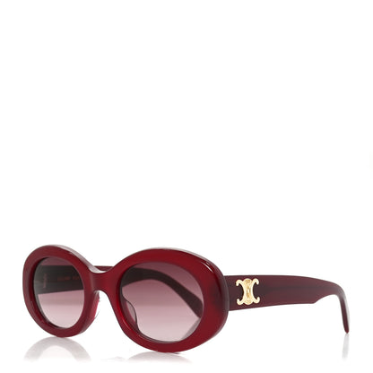Celine Acetate Triomphe 01 Sunglasses CL 40194U Milky Burgundy 1 of 7