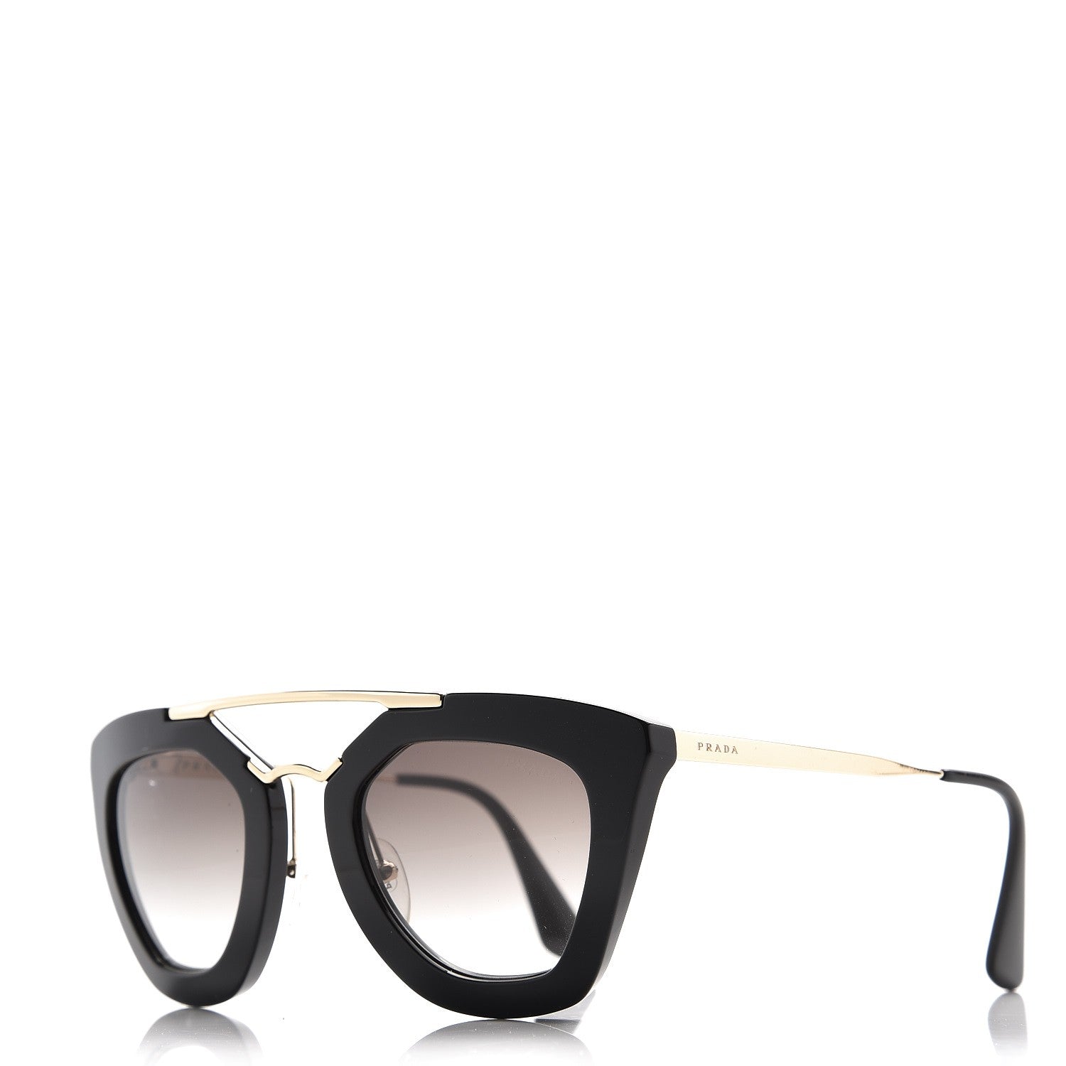 Prada Acetate Cinema Sunglasses SPR 09Q Black 1 of 16
