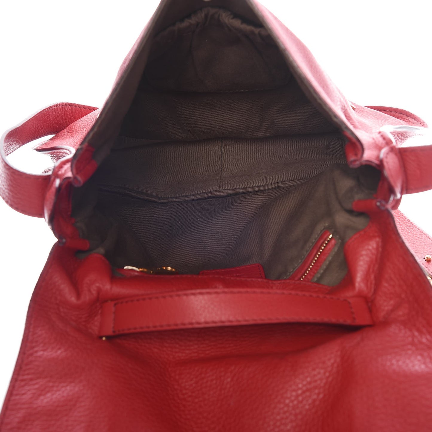 Calfskin Medium Marcie Top Handle Bag Red