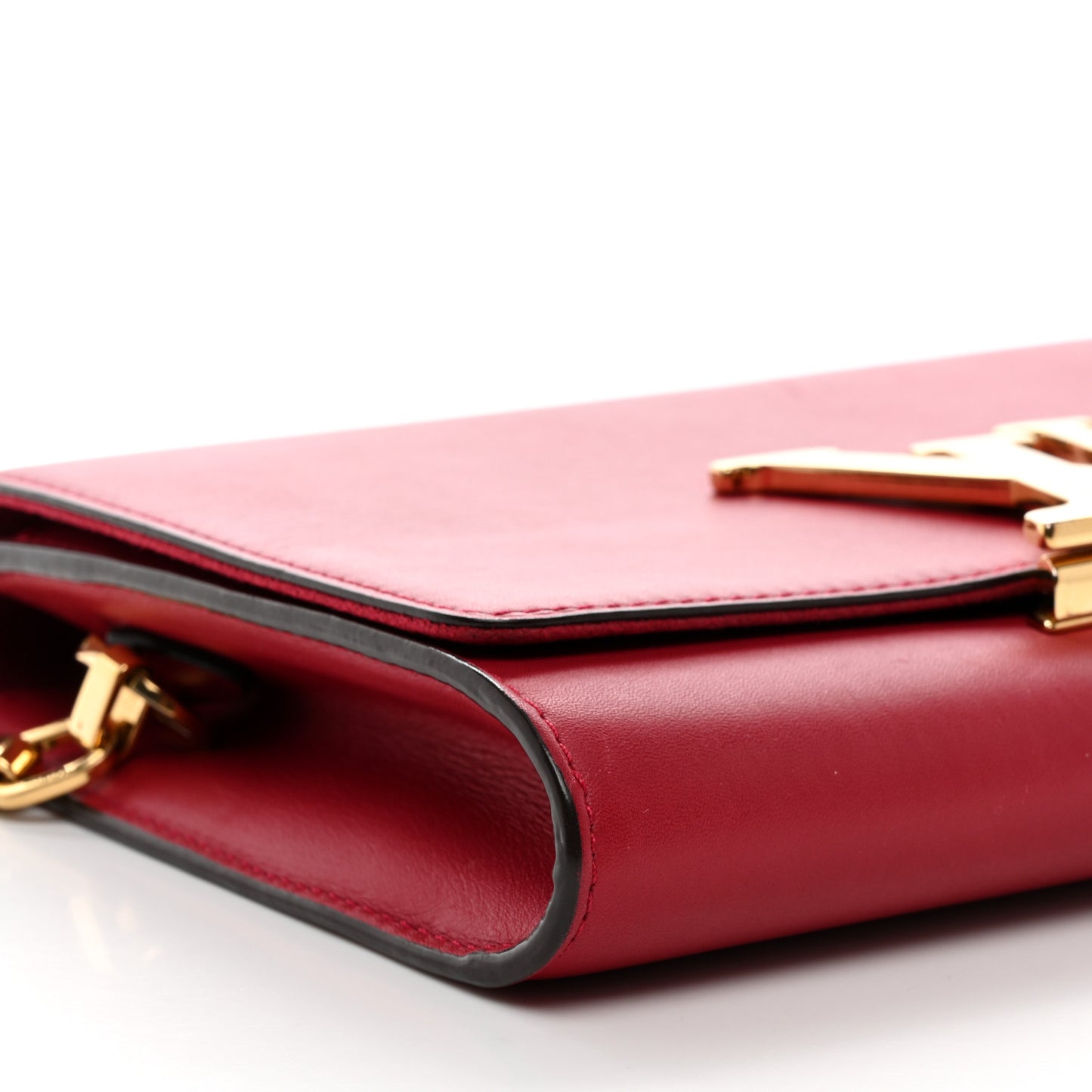 Calfskin Chain Louise MM Red