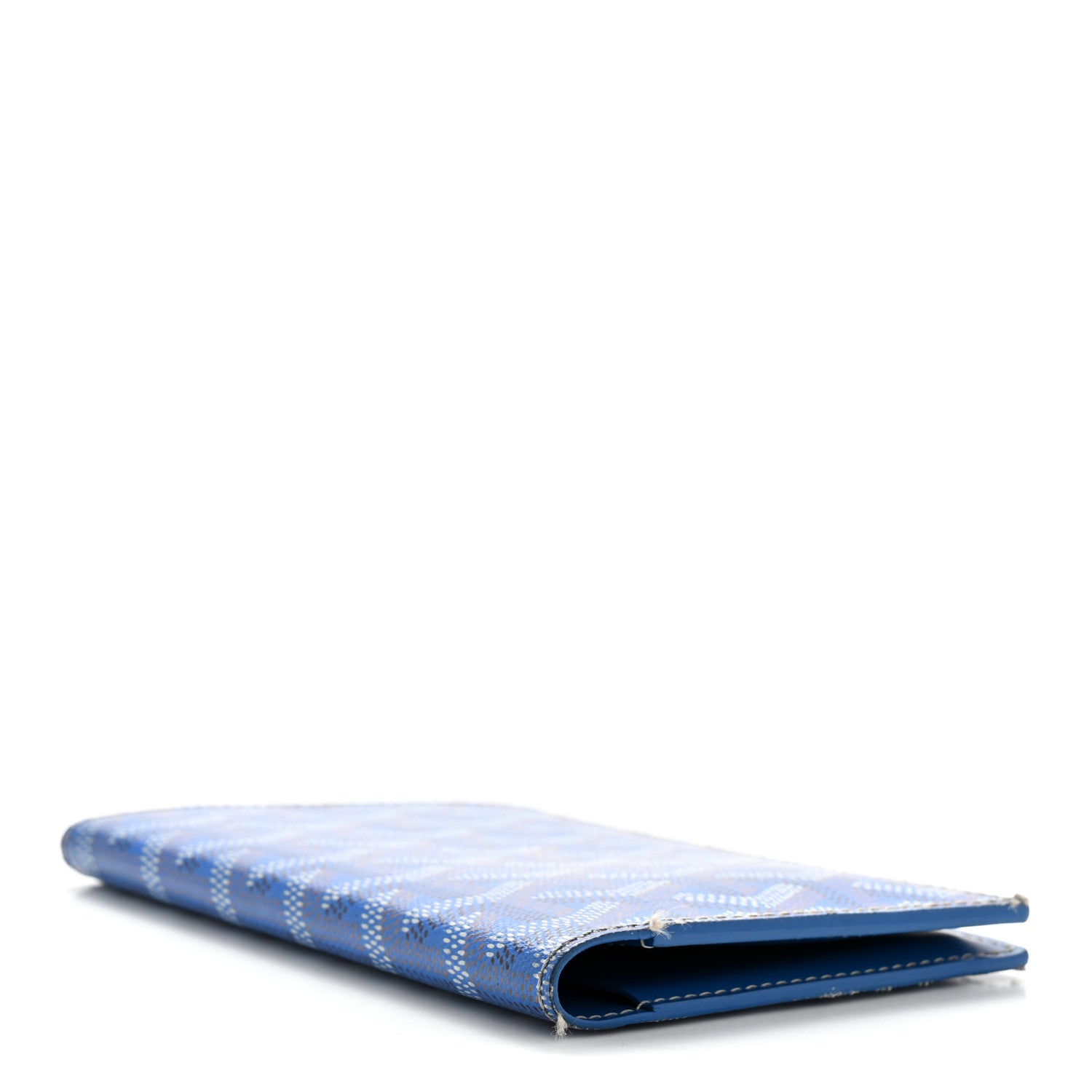 Goyard Goyardine Grenelle Passport Wallet Sky Blue 4 of 11