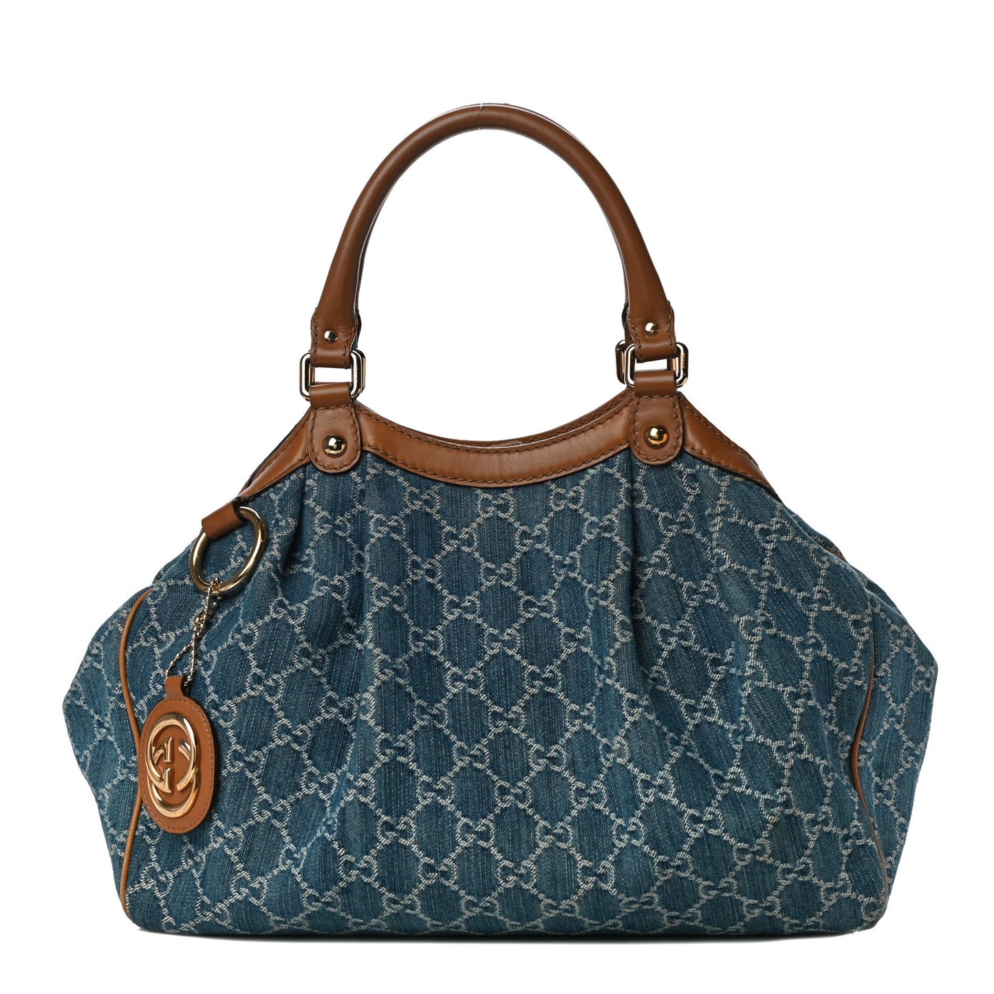 Denim Monogram Medium Sukey Tote Blue