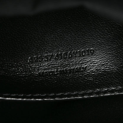 Saint Laurent Grain De Poudre Medium West Hollywood Monogram Fold-Over Black 7 of 10