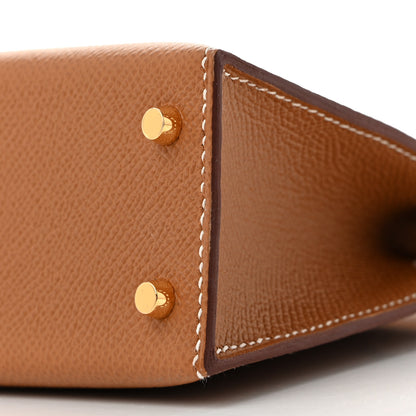Hermes Epsom Mini Kelly Sellier 20 Gold 9 of 10