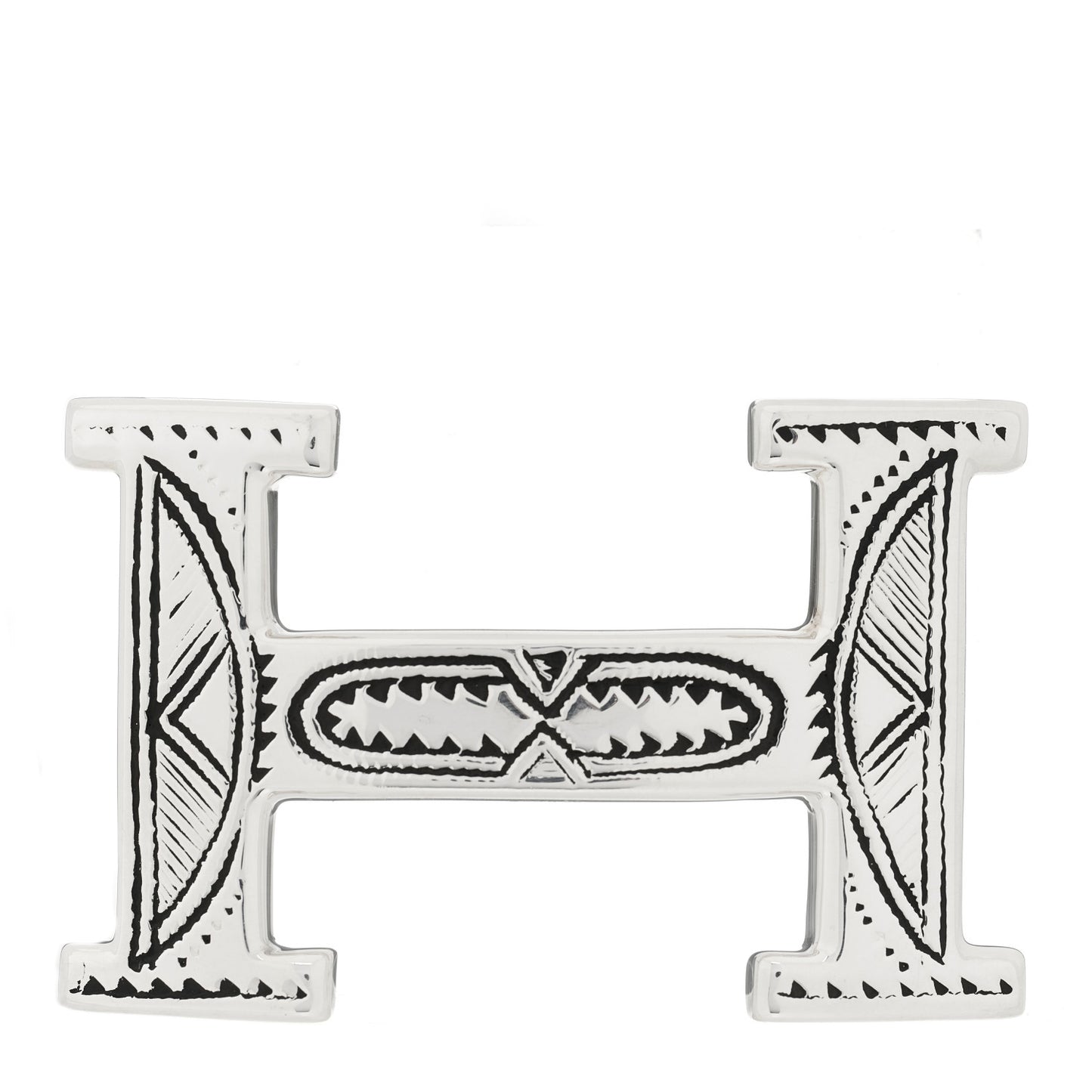 Sterling Silver Touareg H Belt Buckle
