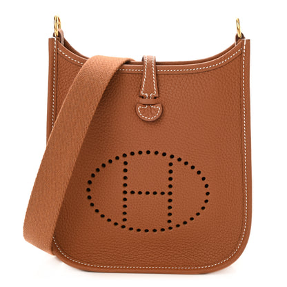 Hermes Taurillon Clemence Evelyne TPM Gold 1 of 11