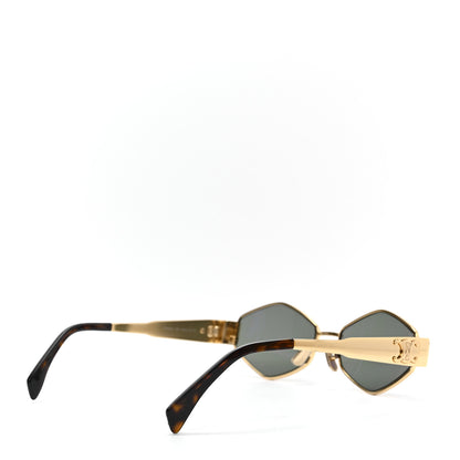 Celine Metal Triomphe 02 Sunglasses CL40254U Gold Green 4 of 6