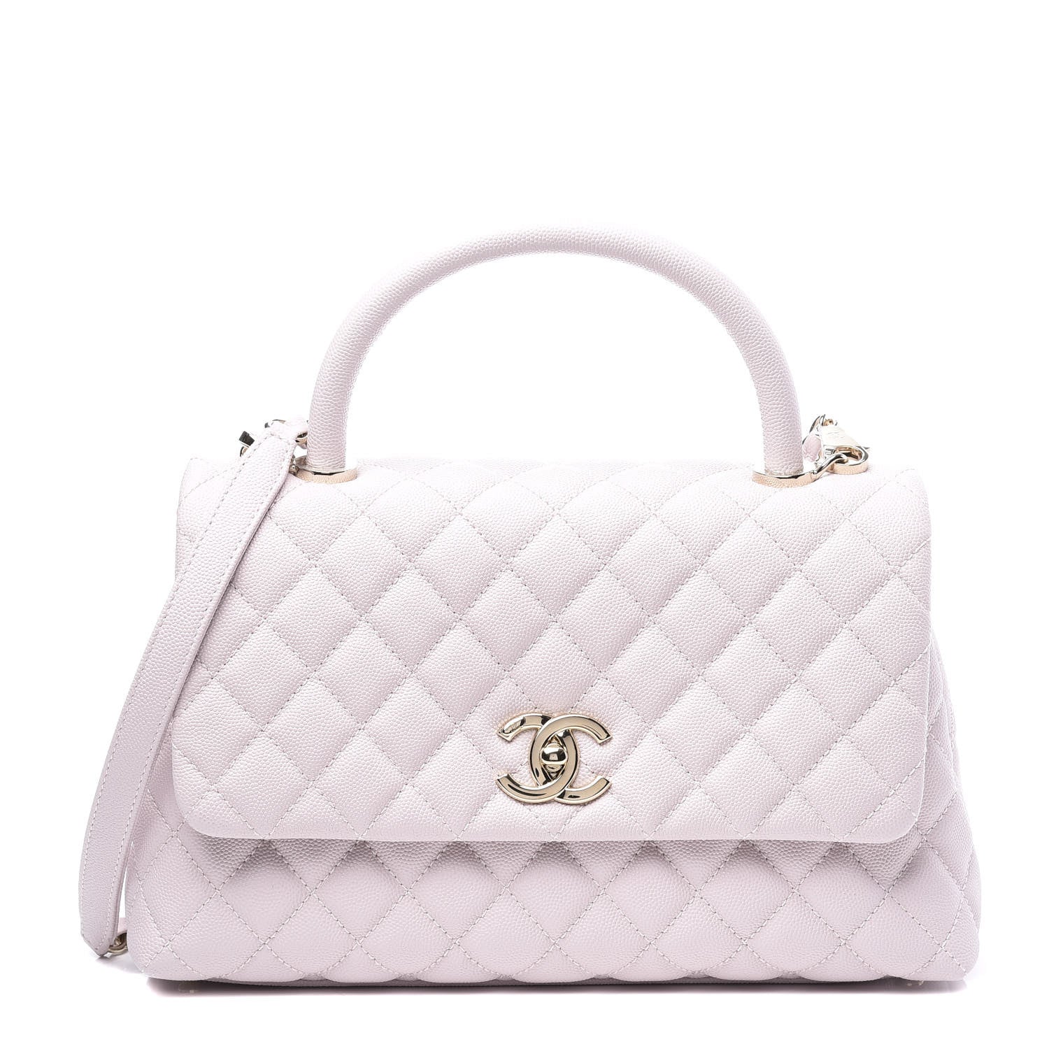 Chanel Caviar Quilted Small Coco Handle Flap Lilas Lilac 1 of 12