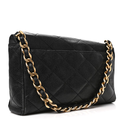 Chanel Caviar Quilted Medium Single Flap Black 3 of 8