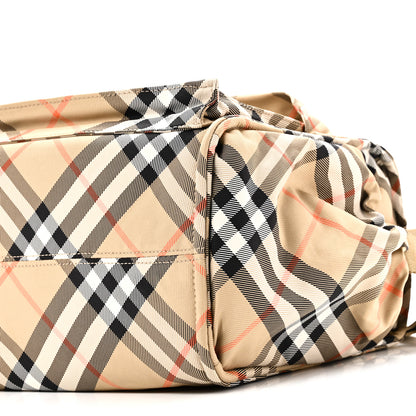 Burberry Nova Check Tote Diaper Bag Sand Beige 9 of 9