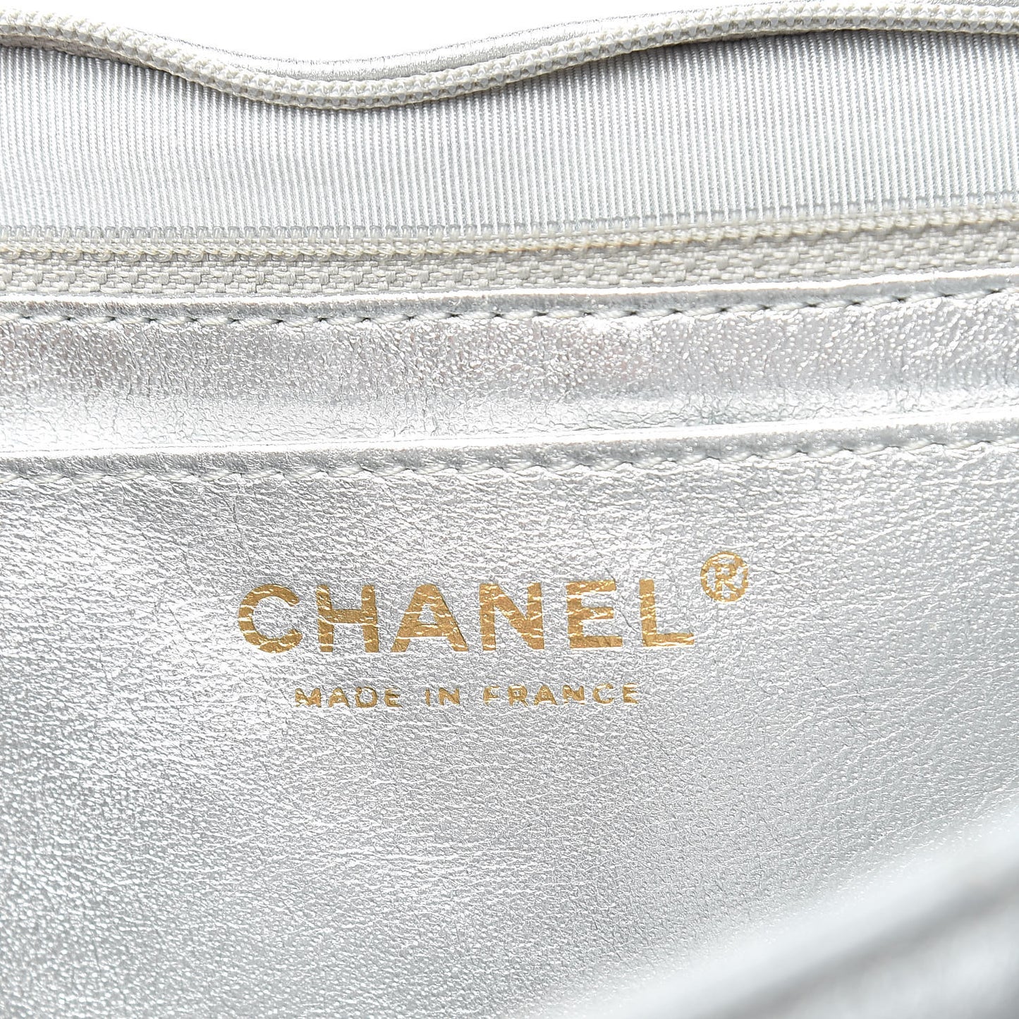 Metallic Lambskin Quilted Maxi Single Flap Silver