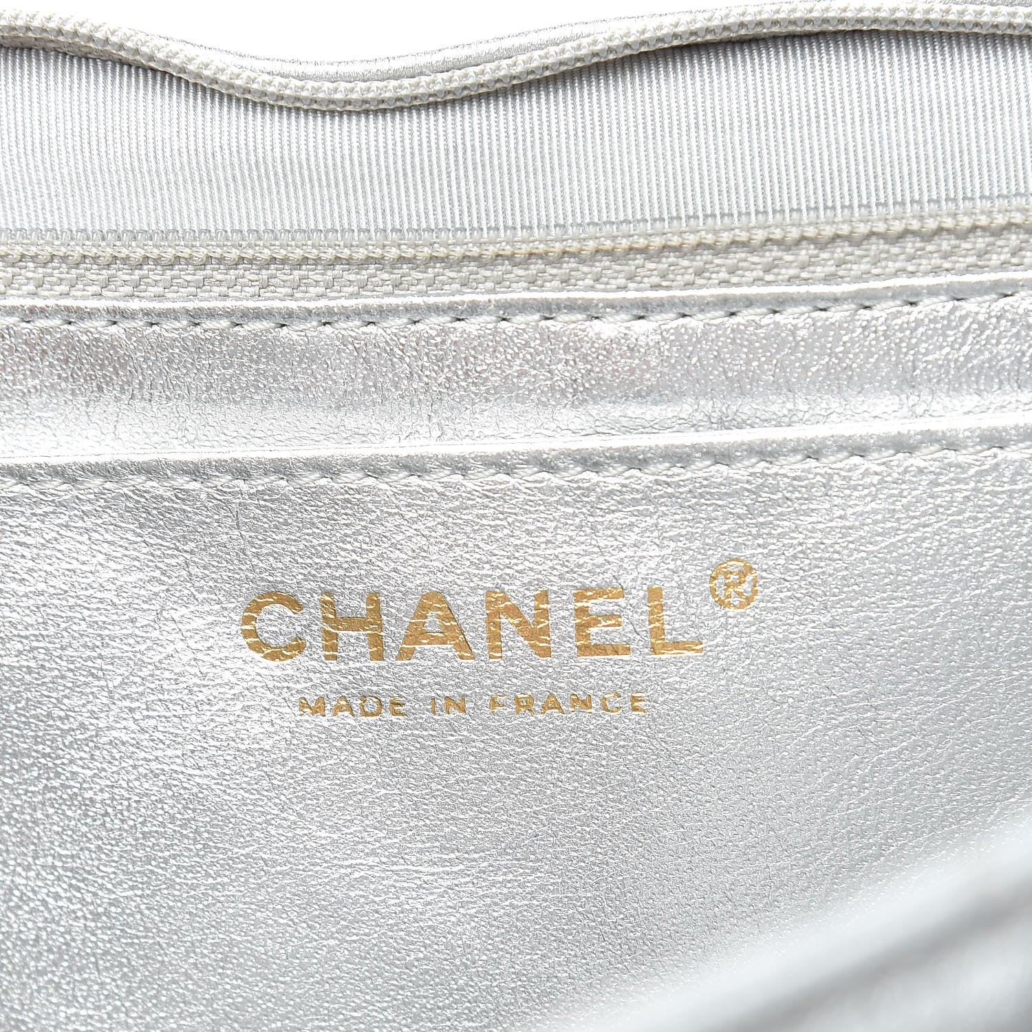Chanel Metallic Lambskin Quilted Maxi Single Flap Silver 8 of 27