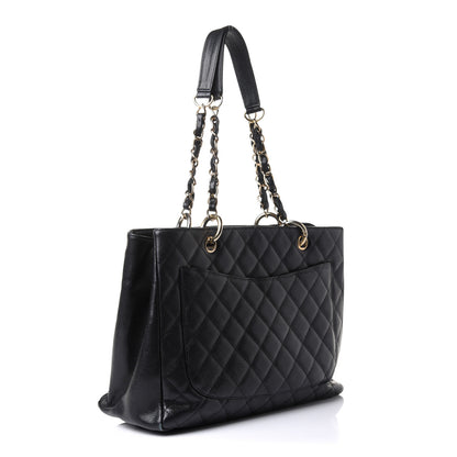 Chanel Caviar Quilted Grand Shopping Tote GST Black 3 of 12