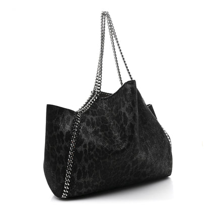 Stella McCartney Leopard Shaggy Deer Falabella Reversible Tote Grey 4 of 12
