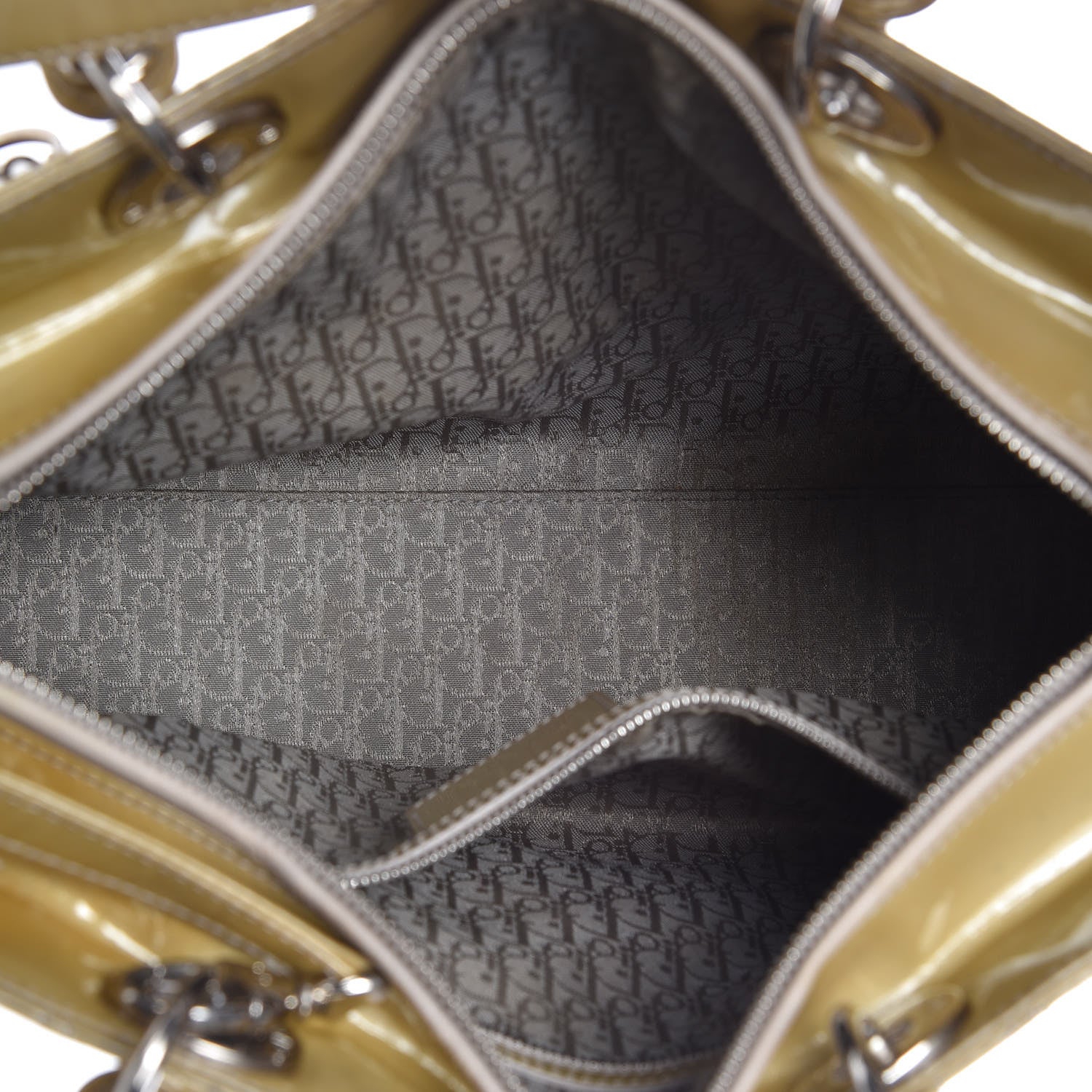Christian Dior Patent Cannage Large Lady Dior Beige 5 of 16