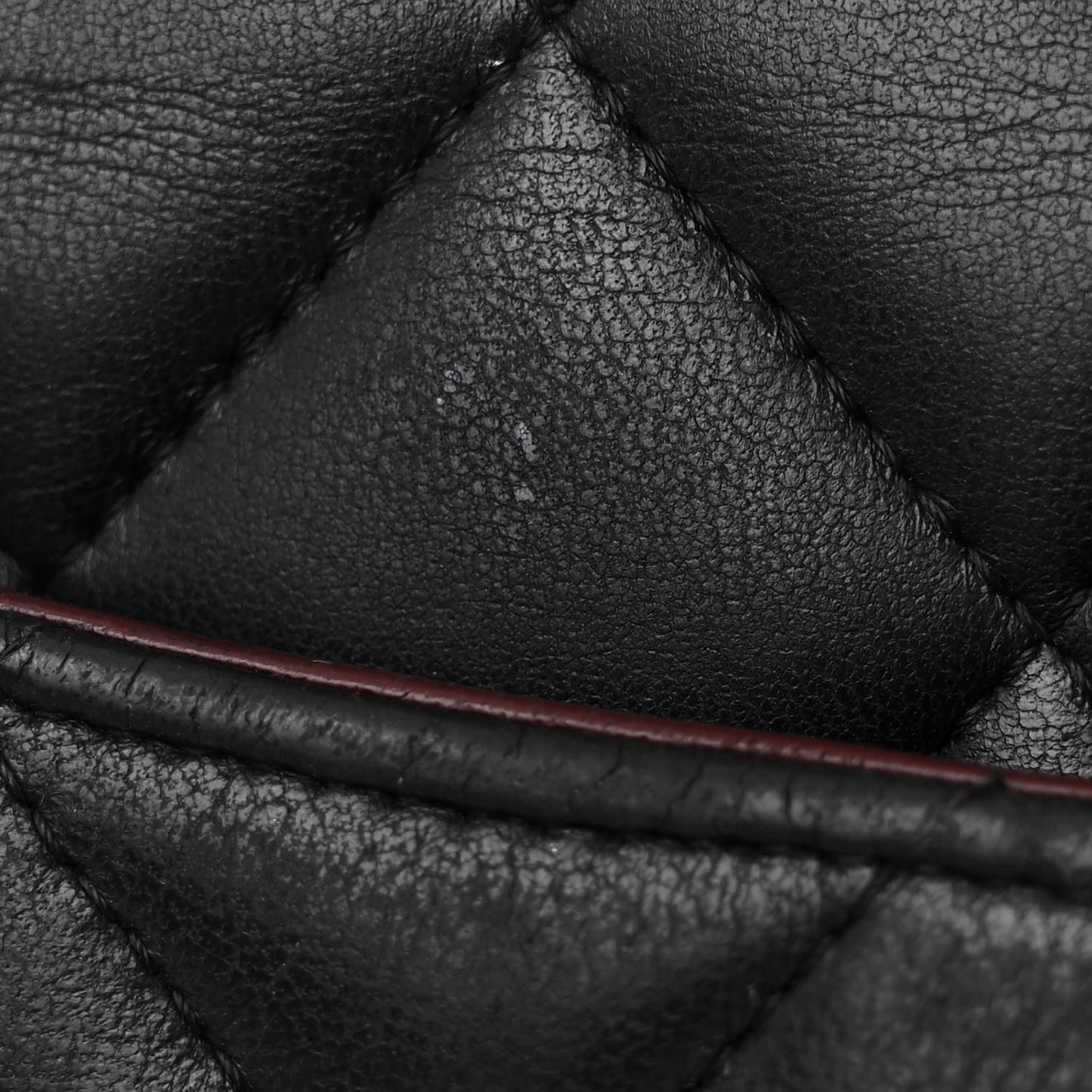 Lambskin Quilted Jumbo Double Flap Black