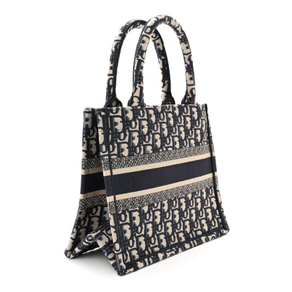 Christian Dior CHRISTIAN DIOR Oblique Small Book Tote Blue Multicolor 3 of 10