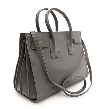 Saint Laurent Calfskin Small Sac De Jour Fog 3 of 11
