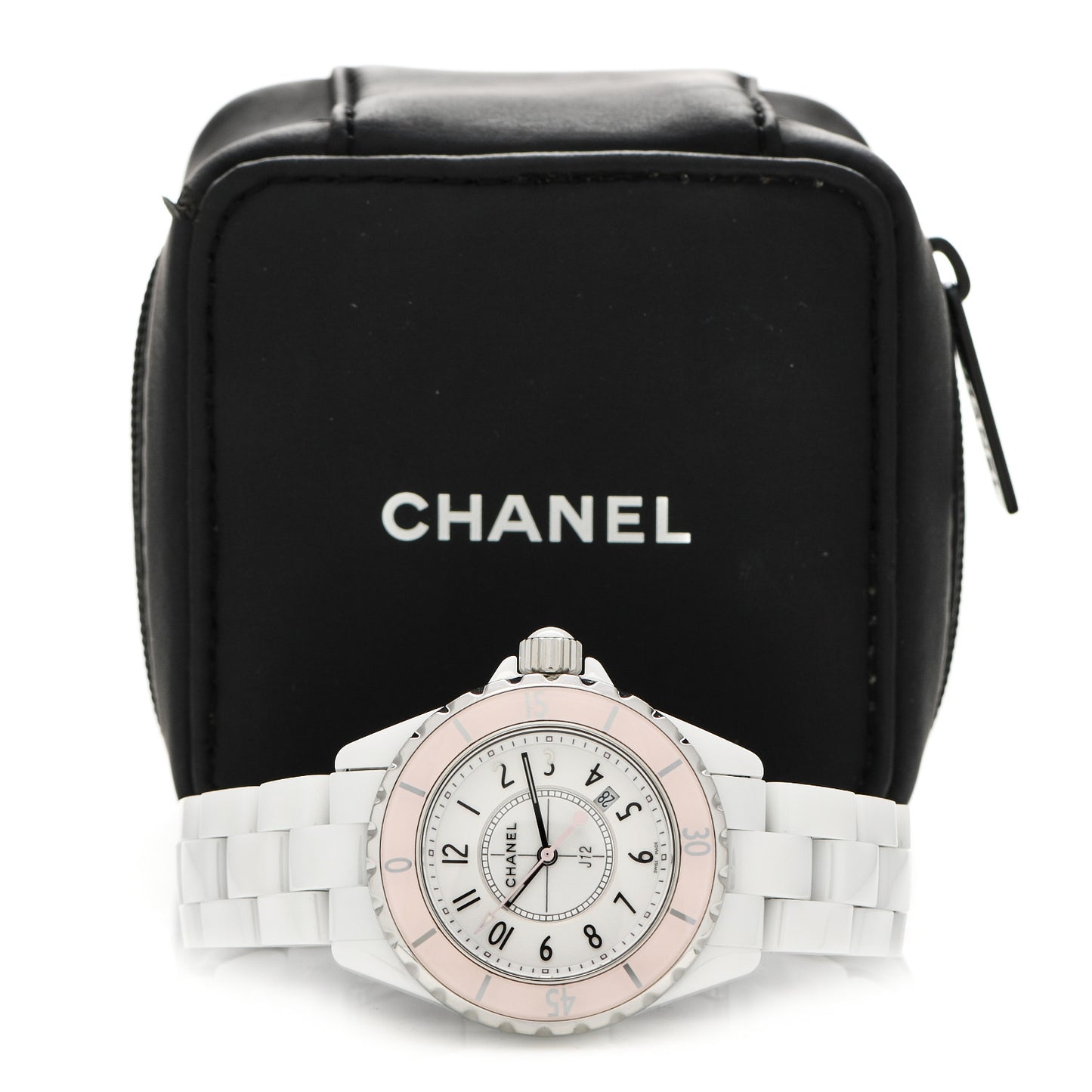 Stainless Steel Ceramic 33mm J12 Quartz Watch Pink