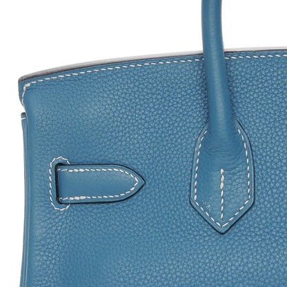 Hermes Togo Birkin 30 Blue Jean 14 of 23
